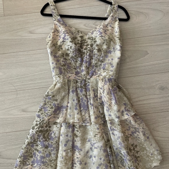 Guess chiffon floral ruffle dress - Picture 1 of 2
